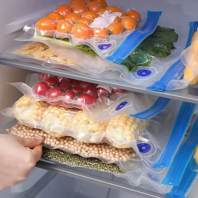FreshVac Reusable Vacuum Storage Bags Food Sealer Set 3
