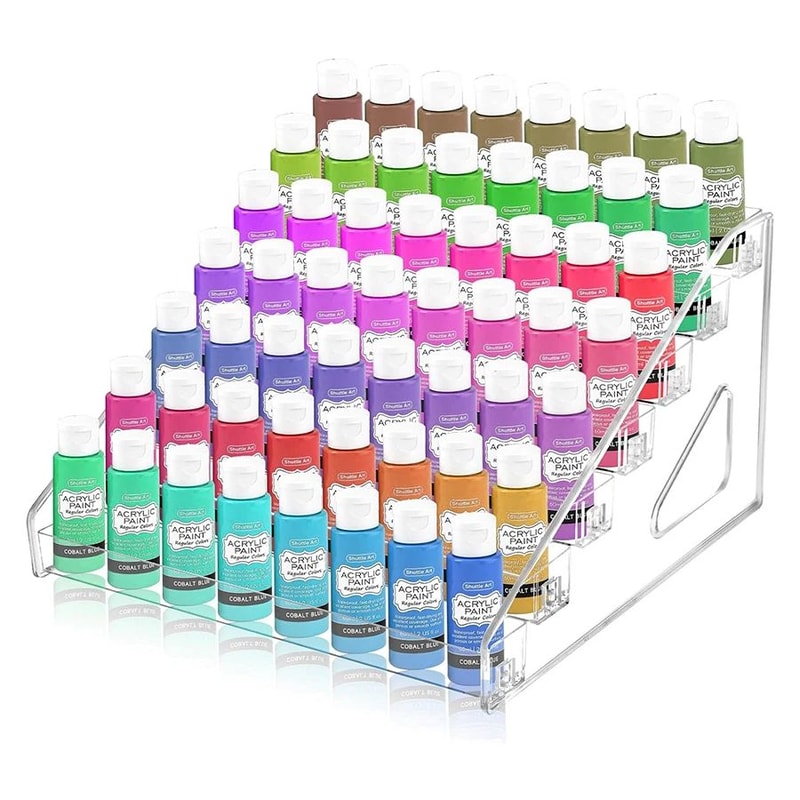 CrystalClear 7 Layer Mini Paint Storage Rack Organizer 4