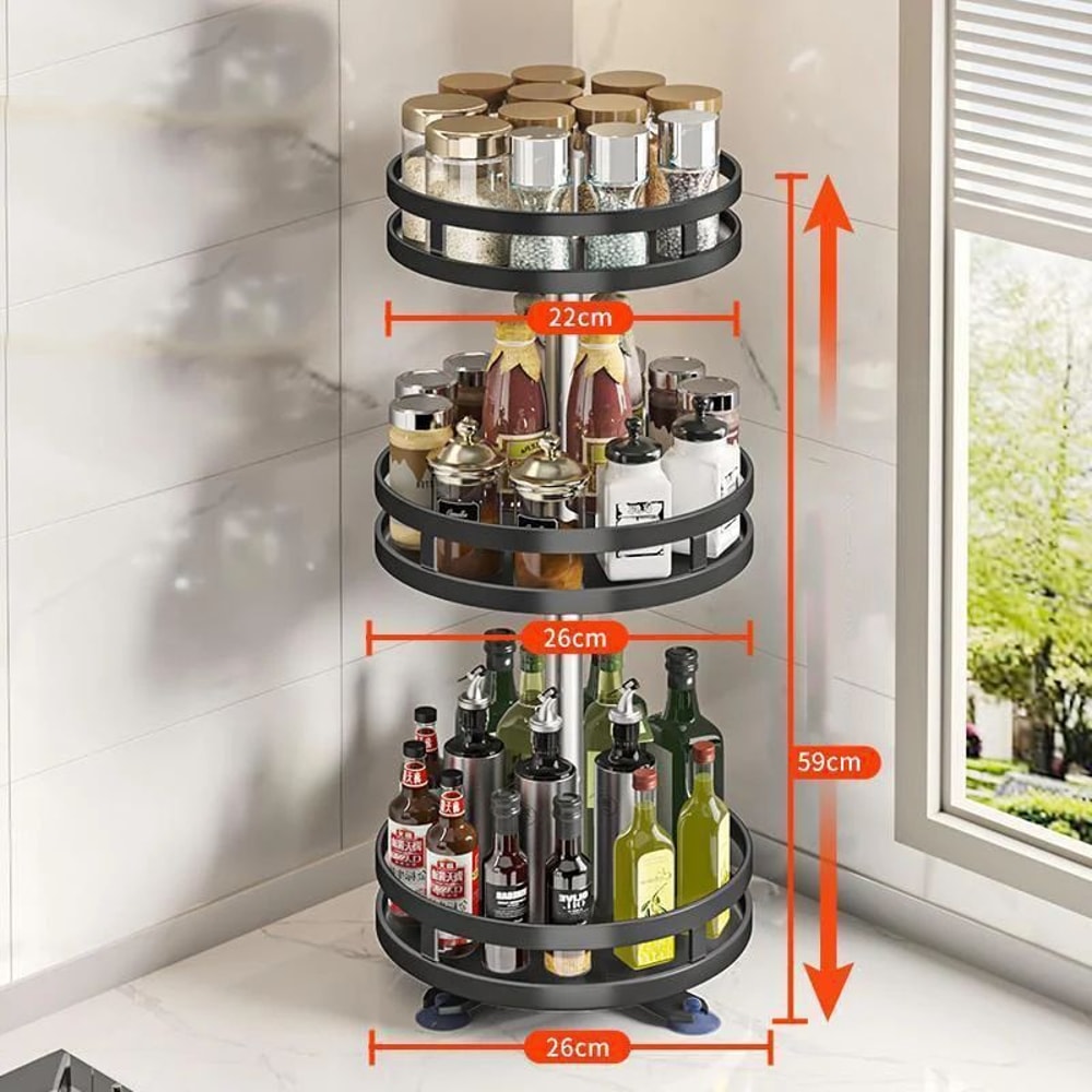 SpinEase 360 Rotating Storage Organizer Turntable 7