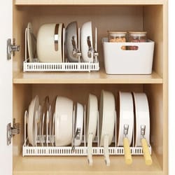 flexistack adjustable pot and pan organizer rack