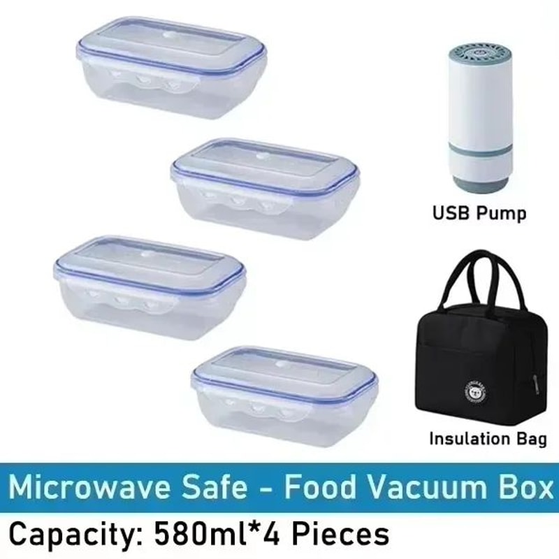 FreshLock Vacuum Food Storage Container Organizer Box 10