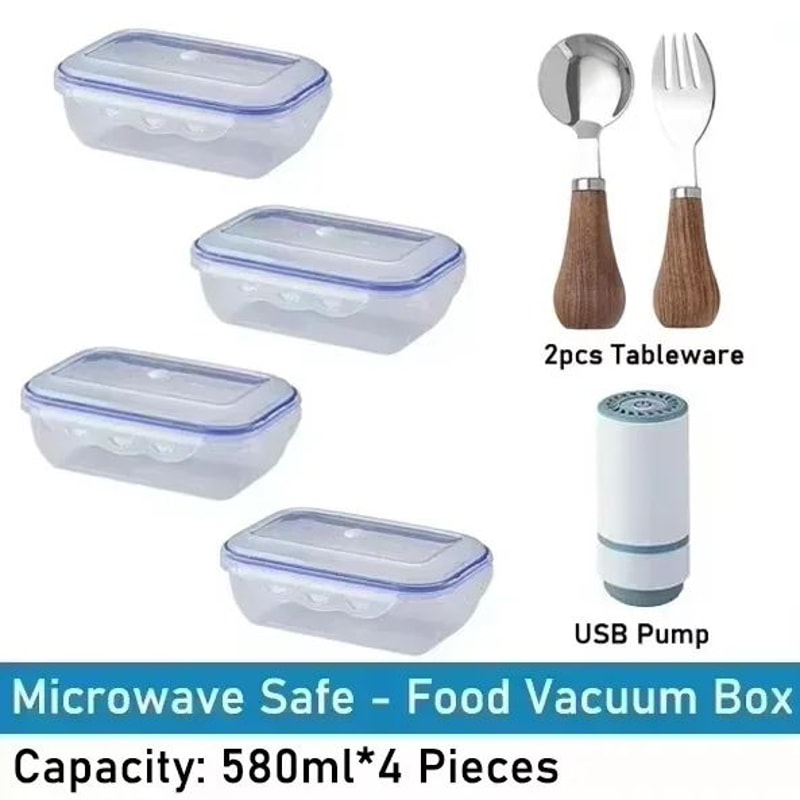 FreshLock Vacuum Food Storage Container Organizer Box 12