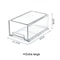 FreshSlide Refrigerator Storage Drawer Organizer Box 6