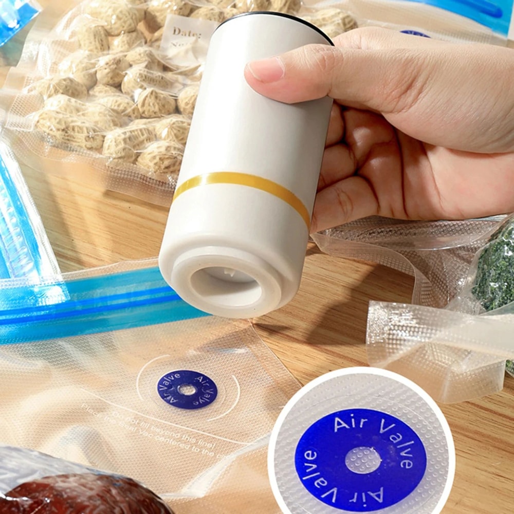 FreshVac Reusable Vacuum Storage Bag Set With Electric Pump 0