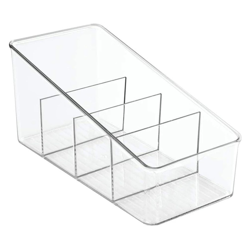4 Tier Clear Pantry Organizer Stackable Storage Bins For Kitchen And Fridge 6