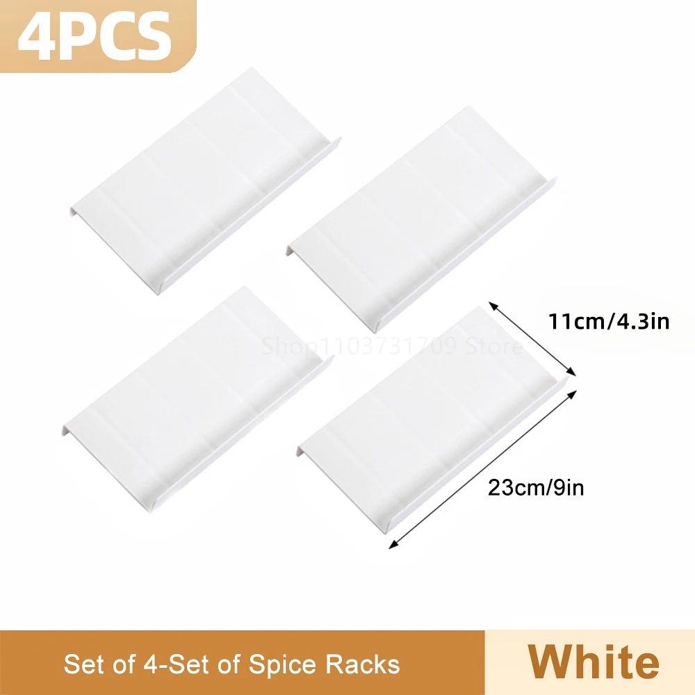 Adjustable 4 Tier Spice Drawer Organizer Expandable Spice Rack For Cabinet 9