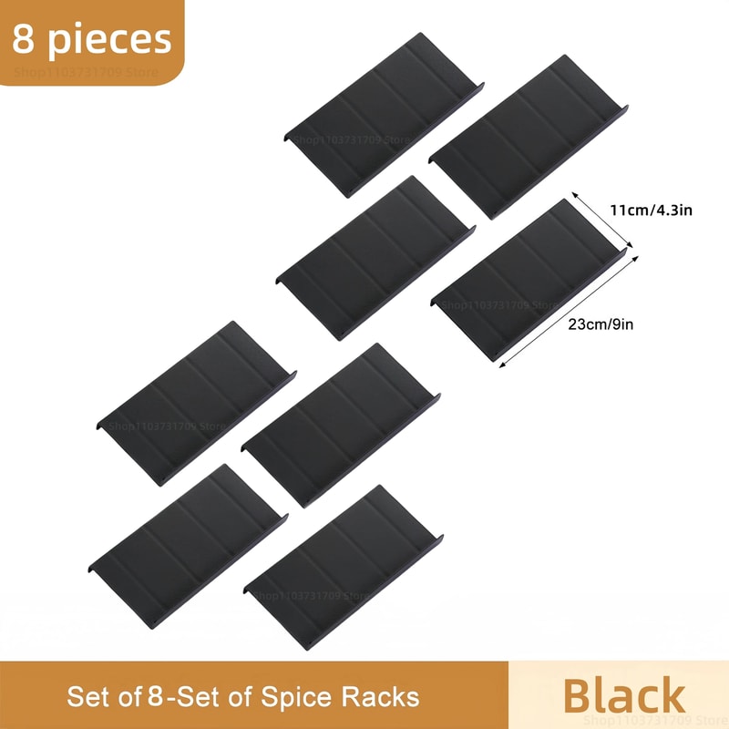 Adjustable 4 Tier Spice Drawer Organizer Expandable Spice Rack For Cabinet 10