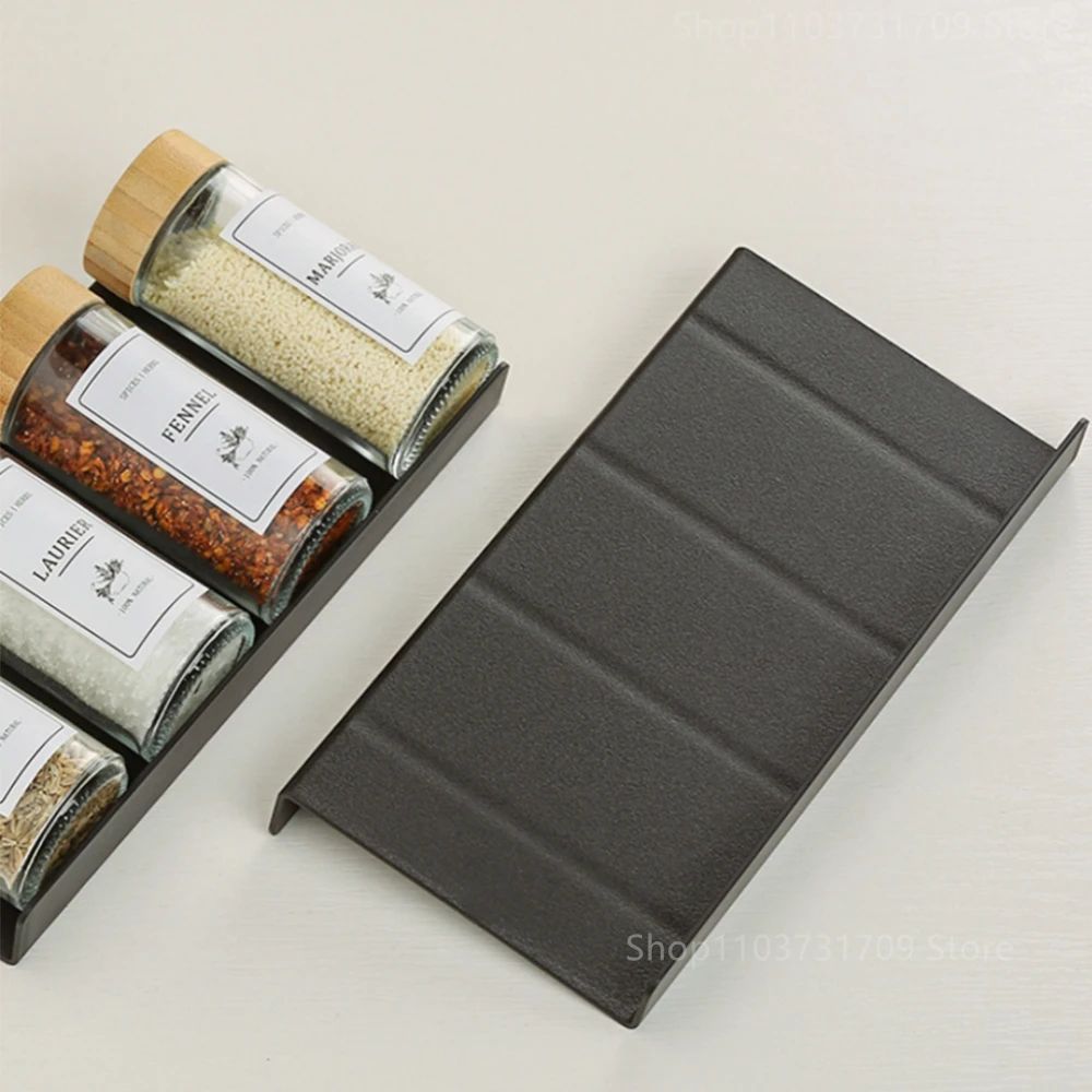 Adjustable 4 Tier Spice Drawer Organizer Expandable Spice Rack For Cabinet 5