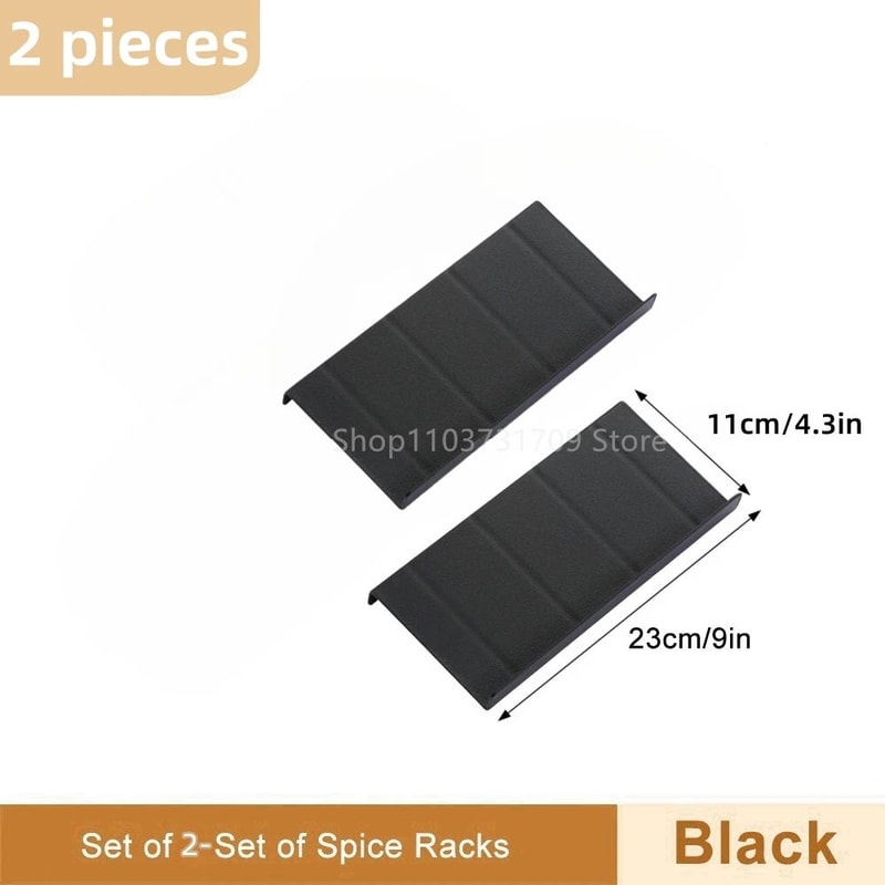 Adjustable 4 Tier Spice Drawer Organizer Expandable Spice Rack For Cabinet 6