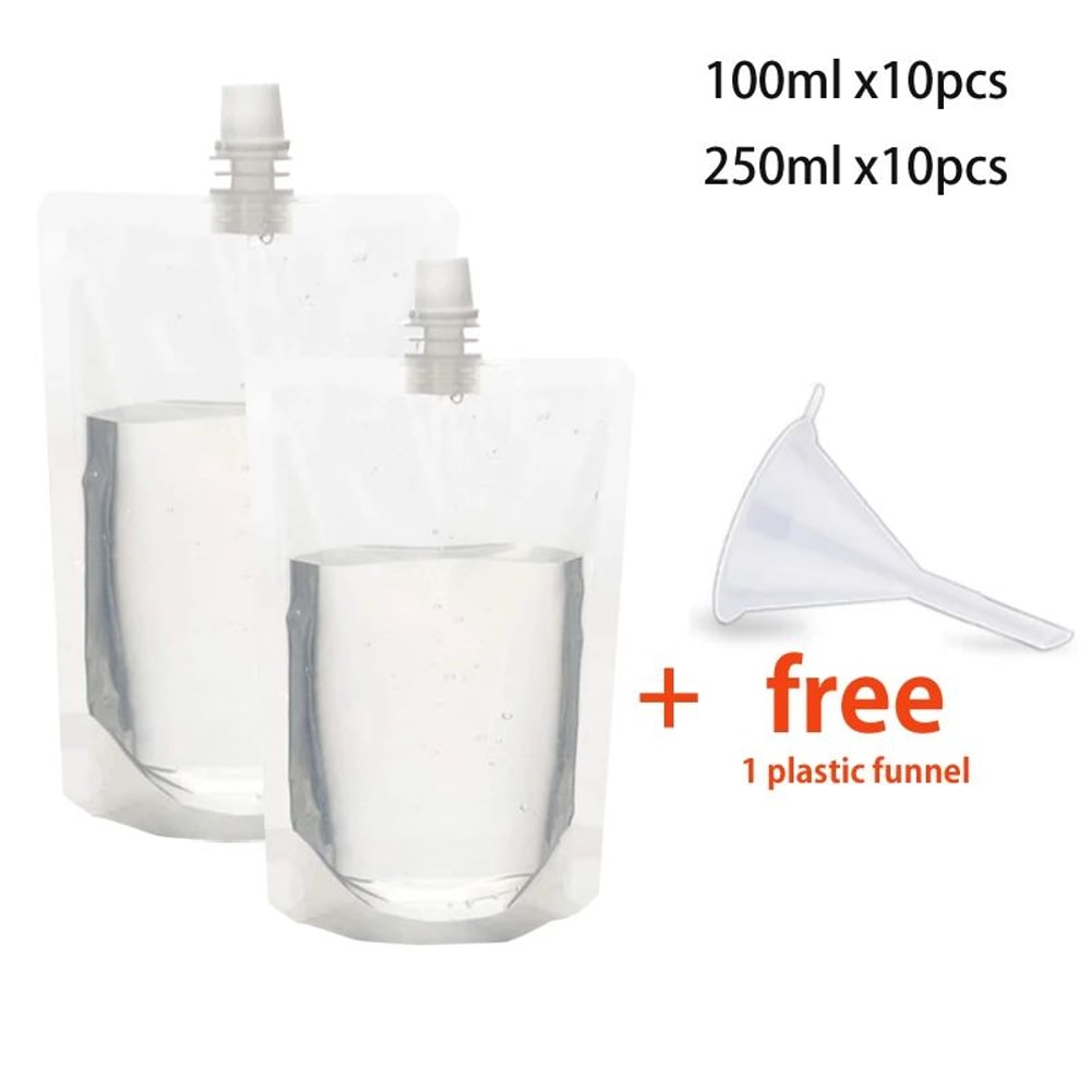 Portable Drink Pouches With Spout Reusable Juice And Beverage Storage Bags 15