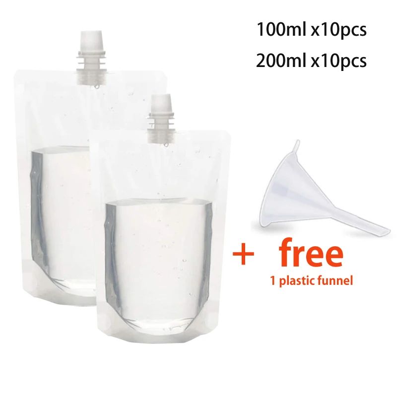 Portable Drink Pouches With Spout Reusable Juice And Beverage Storage Bags 16