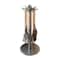 Rotating Kitchen Utensil Holder Stand With Hooks Countertop Organizer 5