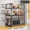 Microwave Storage Rack Countertop Kitchen Organizer Shelf Space Saving Stand 8