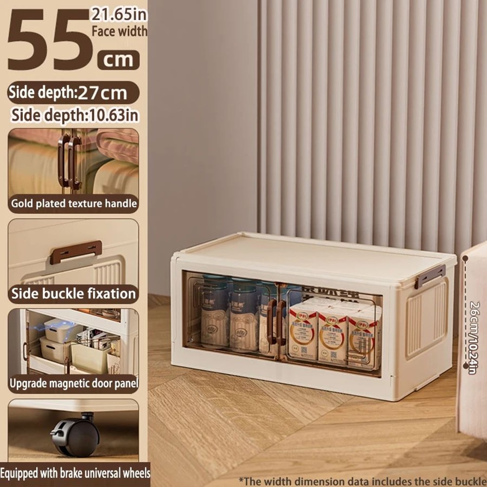 Foldable Storage Cabinet Wardrobe Organizer Large Capacity Dustproof Closet 12