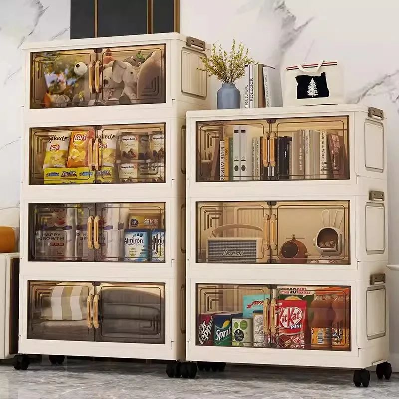 Foldable Storage Cabinet Wardrobe Organizer Large Capacity Dustproof Closet 3