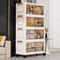 Foldable Storage Cabinet Wardrobe Organizer Large Capacity Dustproof Closet 4