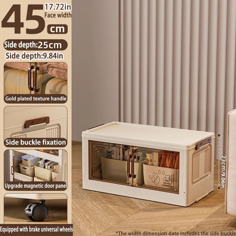 Foldable Storage Cabinet Wardrobe Organizer Large Capacity Dustproof Closet 6