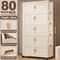 Foldable Storage Cabinet Wardrobe Organizer Large Capacity Dustproof Closet 29