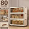 Foldable Storage Cabinet Wardrobe Organizer Large Capacity Dustproof Closet 24