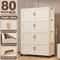 Foldable Storage Cabinet Wardrobe Organizer Large Capacity Dustproof Closet 27