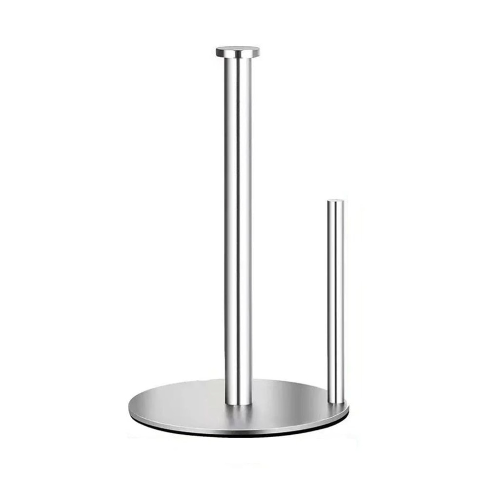 Stainless Steel Paper Towel Holder Countertop Stand With Weighted Base 5
