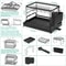 2 Tier Dish Drying Rack With Drip Tray Countertop Kitchen Organizer 5