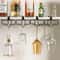 Under Cabinet Wine Glass Holder Hanging Rack No Drill Stemware Organizer 3