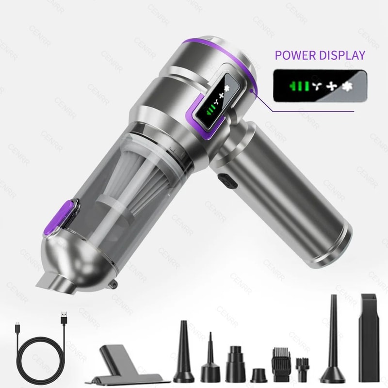 TurboClean Pro Handheld Car Vacuum And Air Blower 6