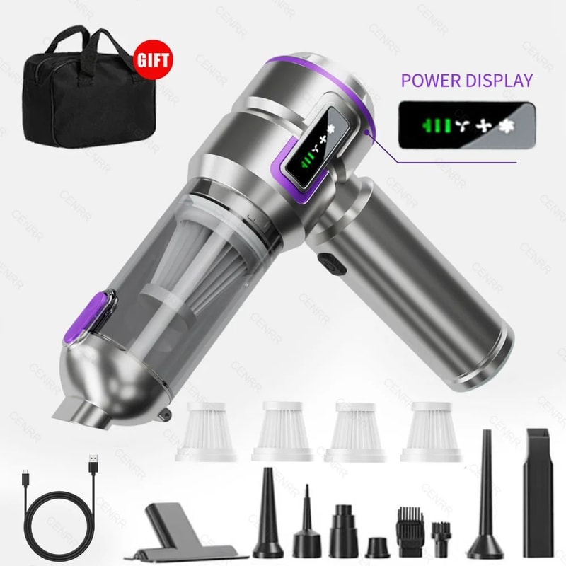 TurboClean Pro Handheld Car Vacuum And Air Blower 8