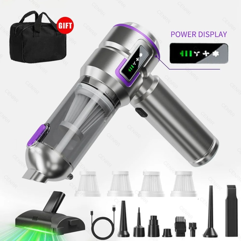TurboClean Pro Handheld Car Vacuum And Air Blower 9