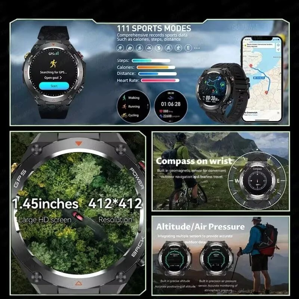 ActivePulse GPS Fitness Smart Watch With Bluetooth Calling 1