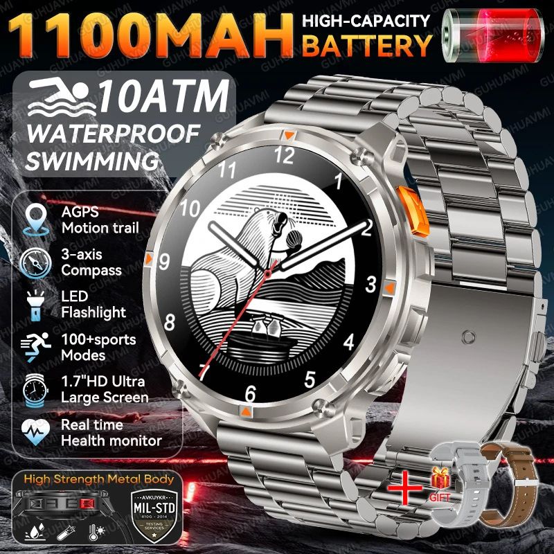 Rugged GPS Smartwatch With 120 Day Battery And 10ATM Waterproof 12