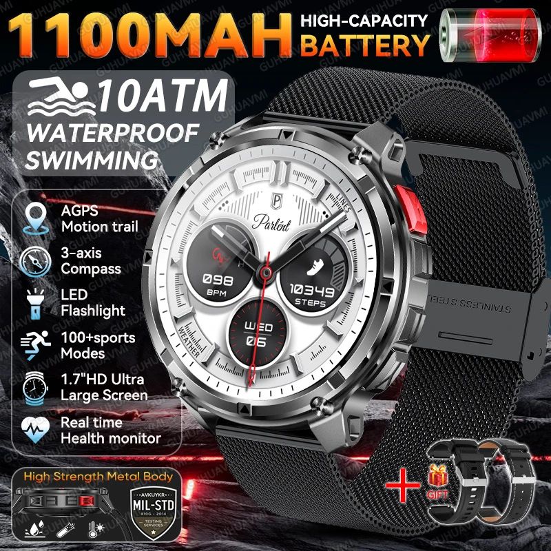 Rugged GPS Smartwatch With 120 Day Battery And 10ATM Waterproof 6