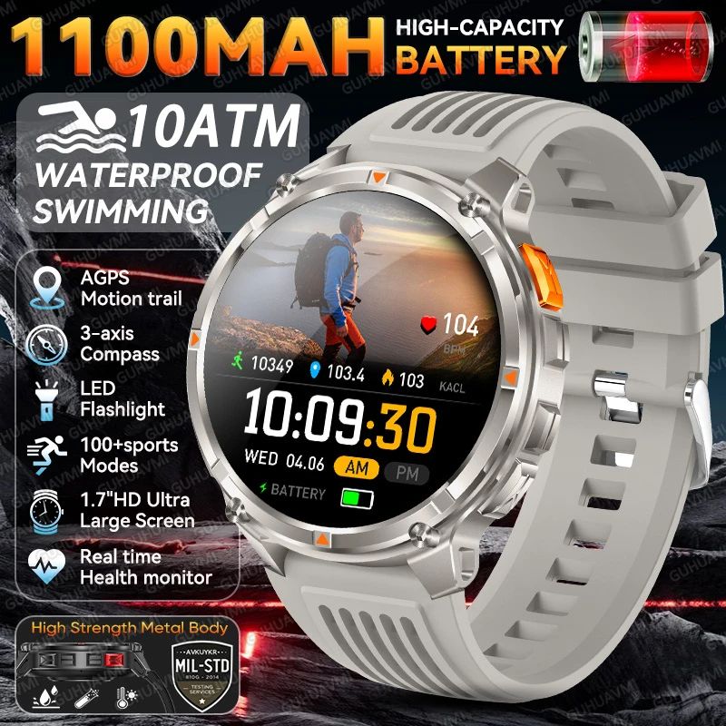 Rugged GPS Smartwatch With 120 Day Battery And 10ATM Waterproof 17