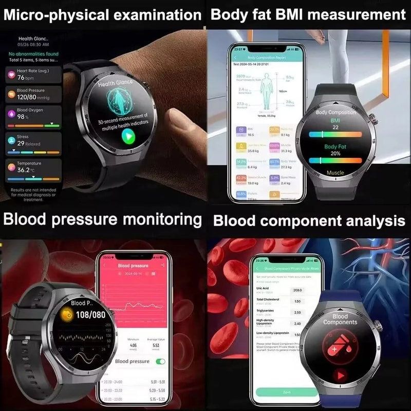 Advanced ECG Health Smartwatch With Blood Pressure NFC And Bluetooth Call 3
