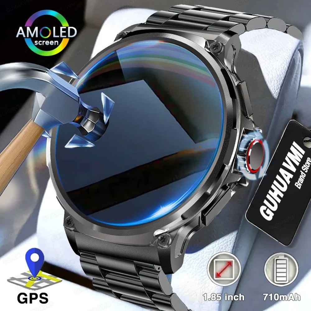 AMOLED GPS Smartwatch With Bluetooth Call And Waterproof Fitness Tracking 0
