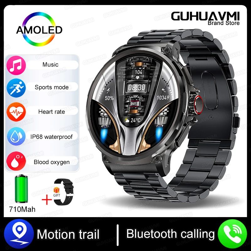 AMOLED GPS Smartwatch With Bluetooth Call And Waterproof Fitness Tracking 8