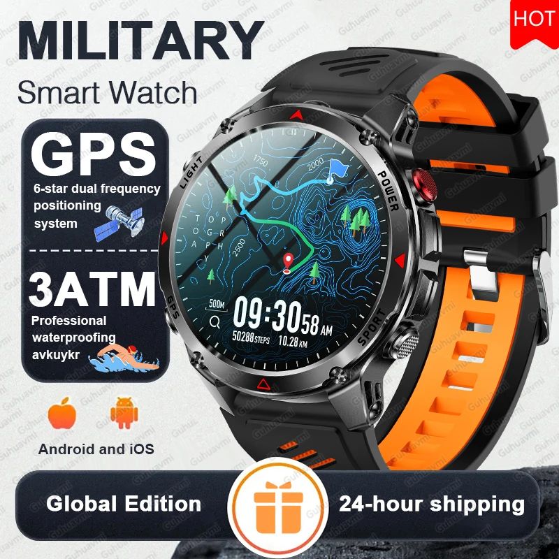 GPS Navigation Smartwatch With AMOLED Display NFC And Bluetooth Call 0