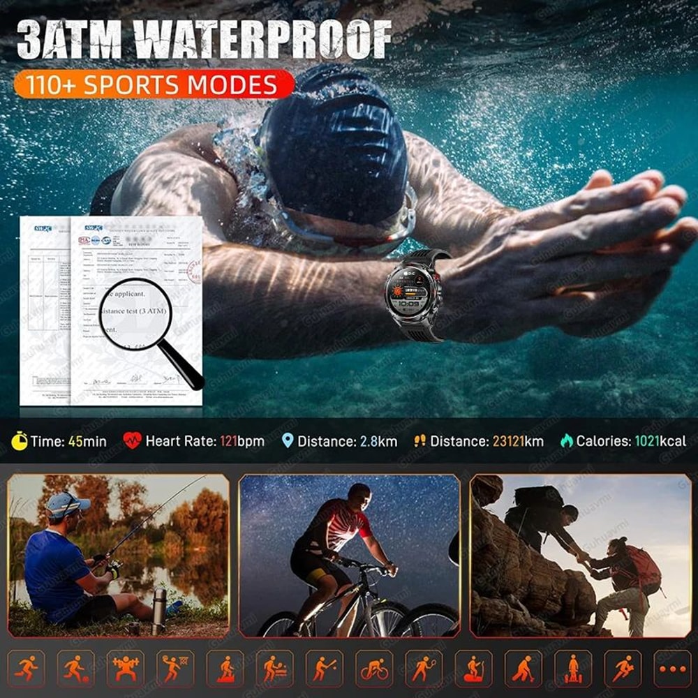 GPS Navigation Smartwatch With AMOLED Display NFC And Bluetooth Call 2