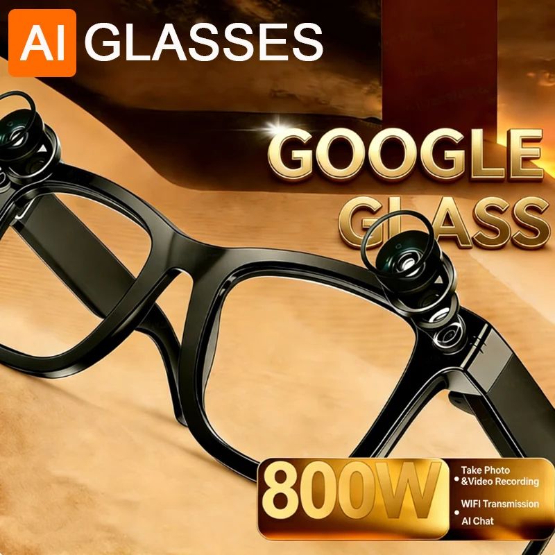 VisionPro AI Smart Glasses With Camera And Bluetooth Call 0