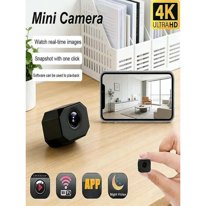 SecureView 4K Mini WiFi Security Camera With Remote Monitoring 1