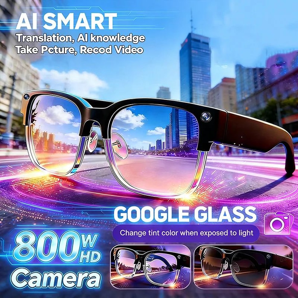 NovaTranslate AI Smart Glasses With 4K Camera And Bluetooth Call 2