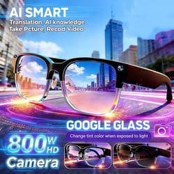 novatranslate ai smart glasses with 4k camera and bluetooth call