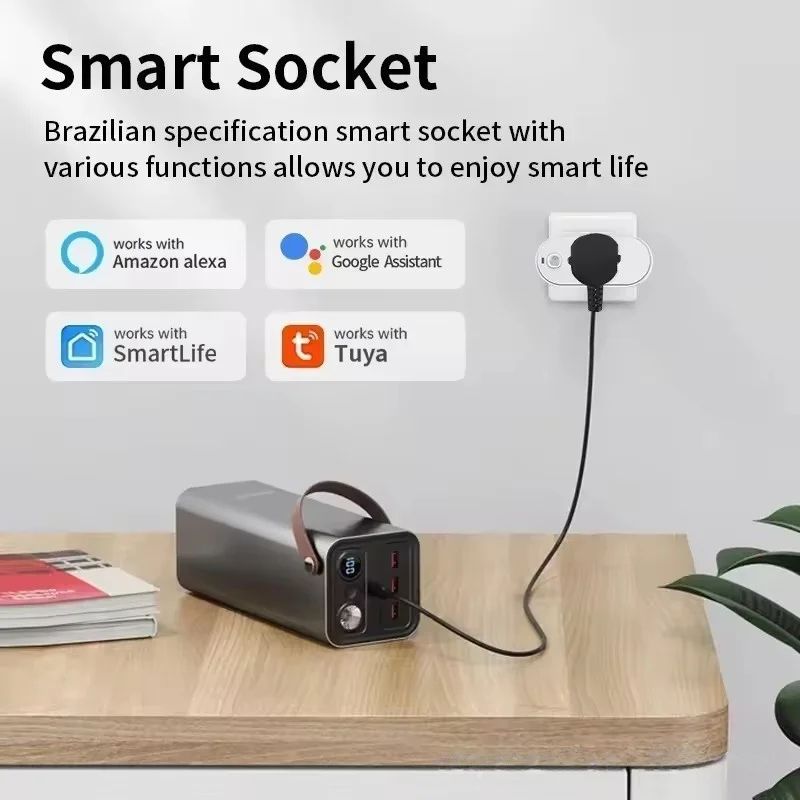 SmartFlow WiFi Smart Plug With Energy Monitoring And Voice Control 3