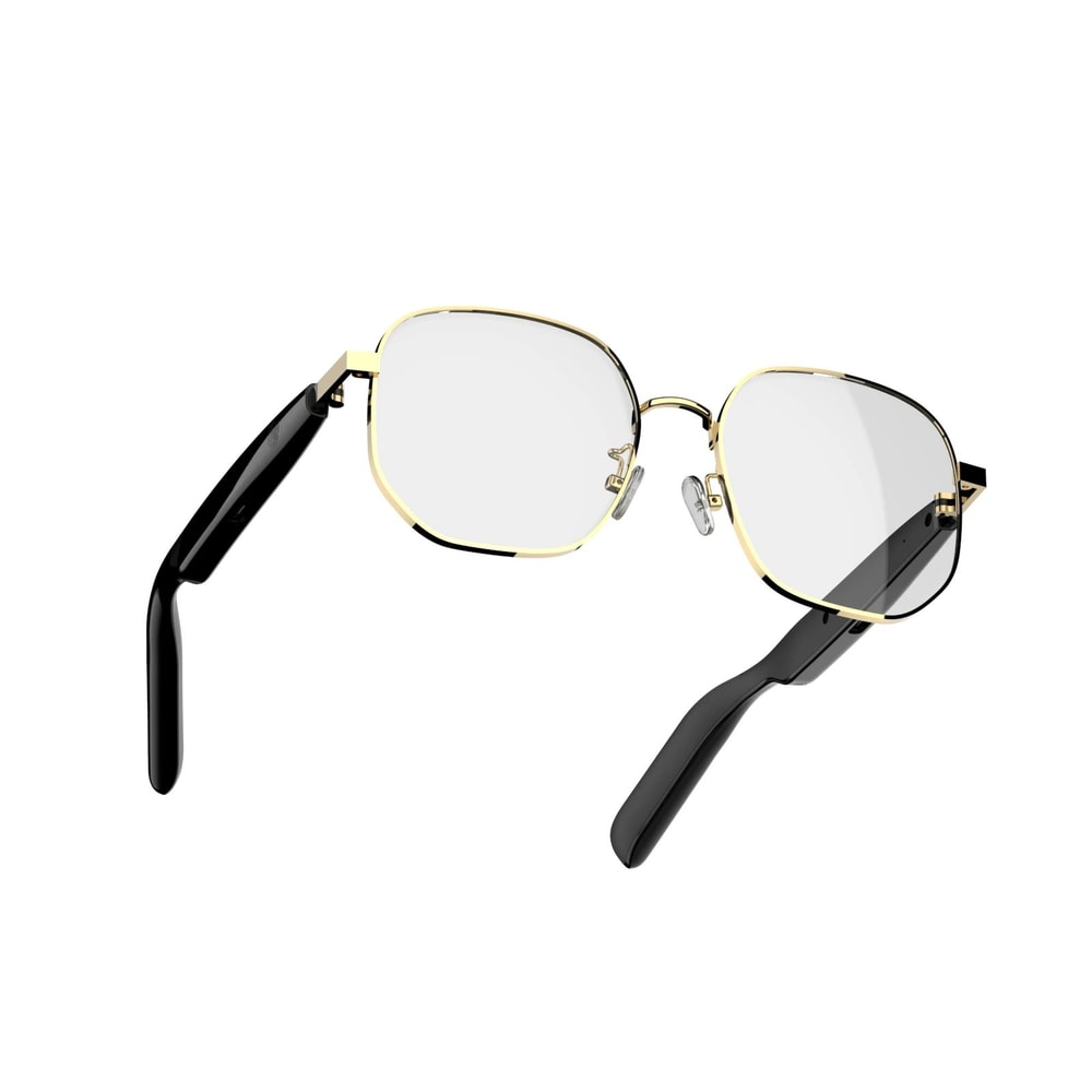 Smart Audio Glasses With Bluetooth Music And Anti Blue Light Gold Frame 1