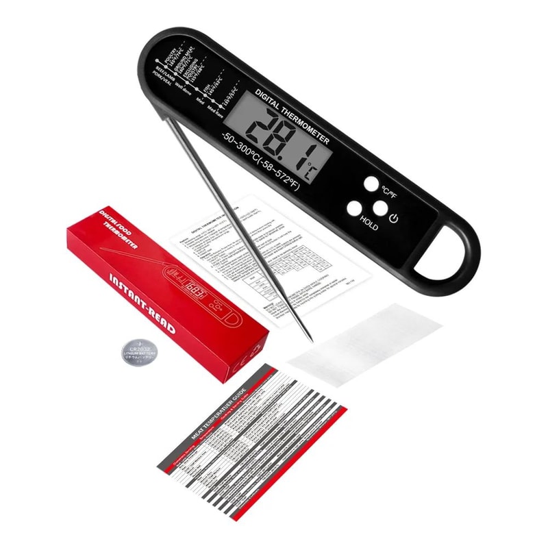 Instant Read Digital Meat Thermometer For Grill BBQ And Kitchen Cooking 9
