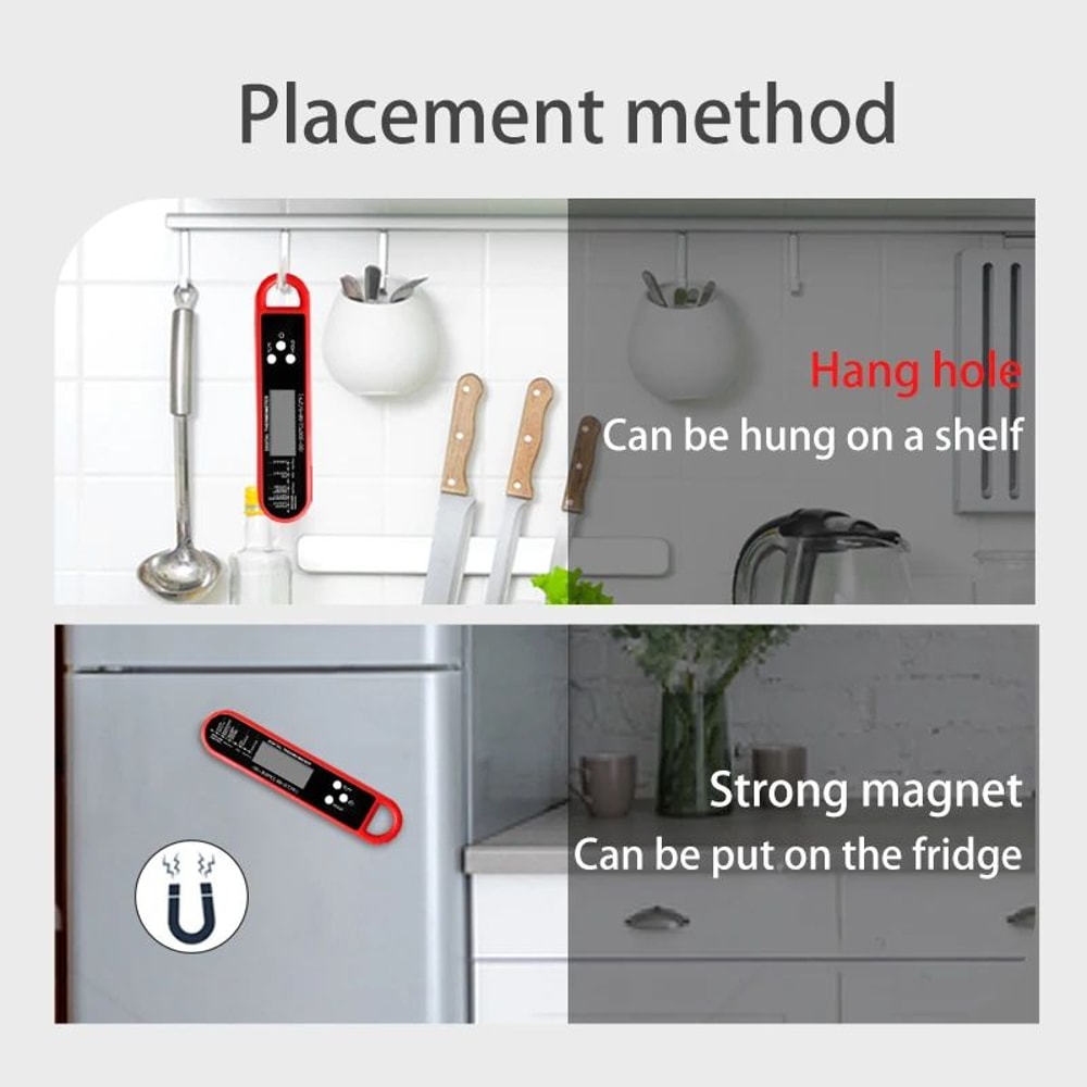 Instant Read Digital Meat Thermometer For Grill BBQ And Kitchen Cooking 4