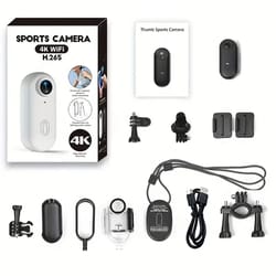 4k mini action camera with stabilization and compact thumb size design