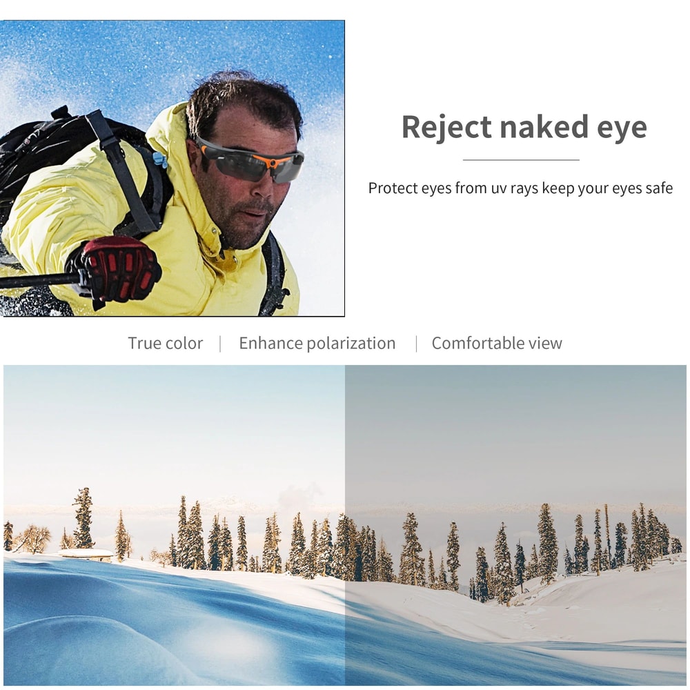 HD Video Recording Smart Camera Glasses With Polarized Lens For Outdoor Use 3