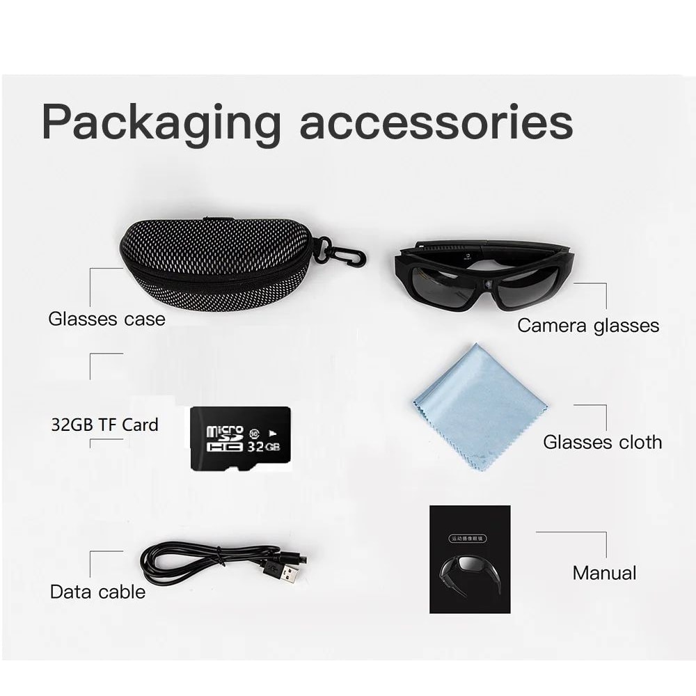 4K Smart Camera Glasses With HD Video Recording For Driving And Outdoor Use 8